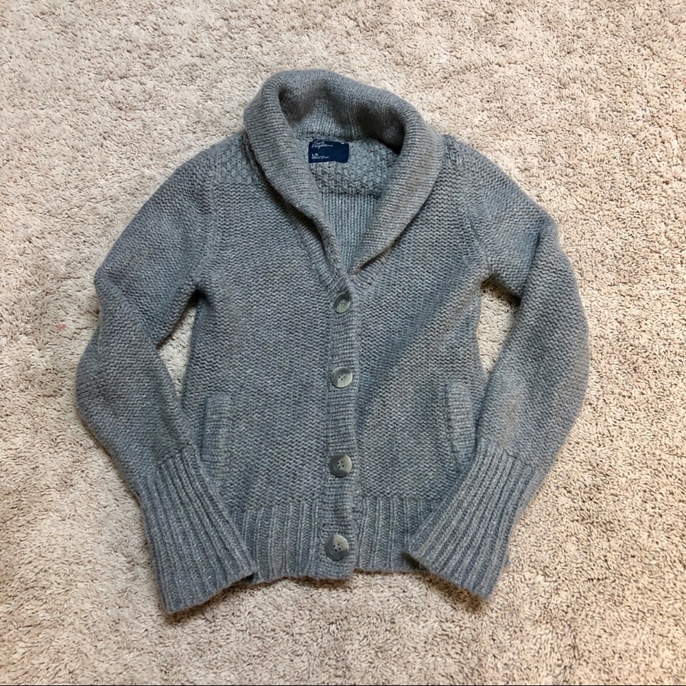 AE grey chunky knit cardigan